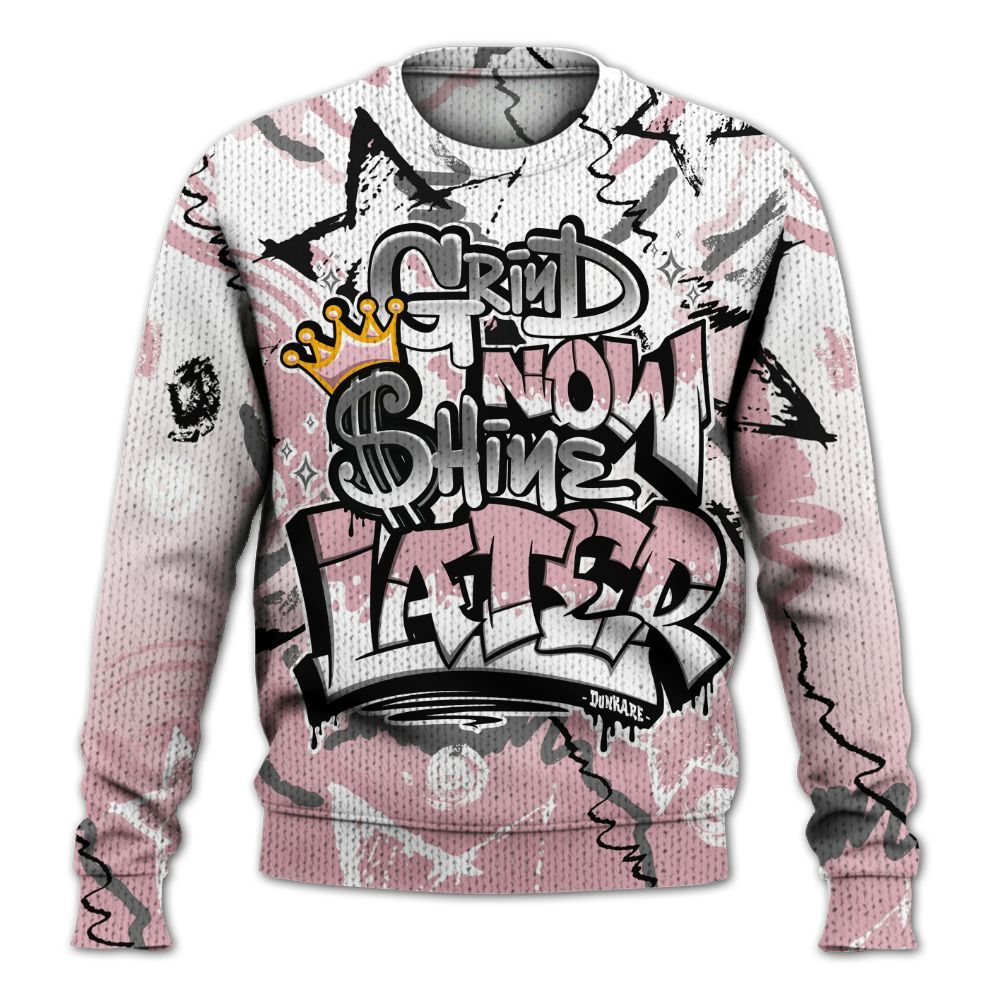 Knitted Sweater To Match Air Max DN Pink Foam - Grind Shine Later Drip