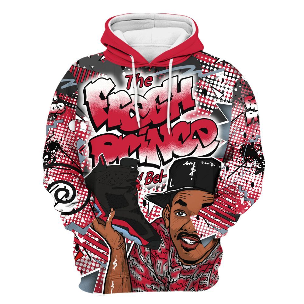 Hoodie To Match Retro Infrared Salesman 6s - Fresh Sneaker Lick All Over Print