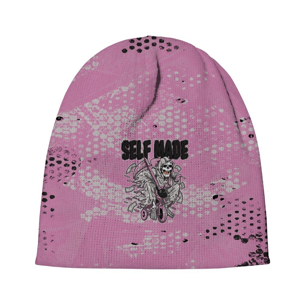 Beanie Hat To Match Neutral Grey Black White Orchid 4s - Self Make Skeleton Banknotes Art Graphic