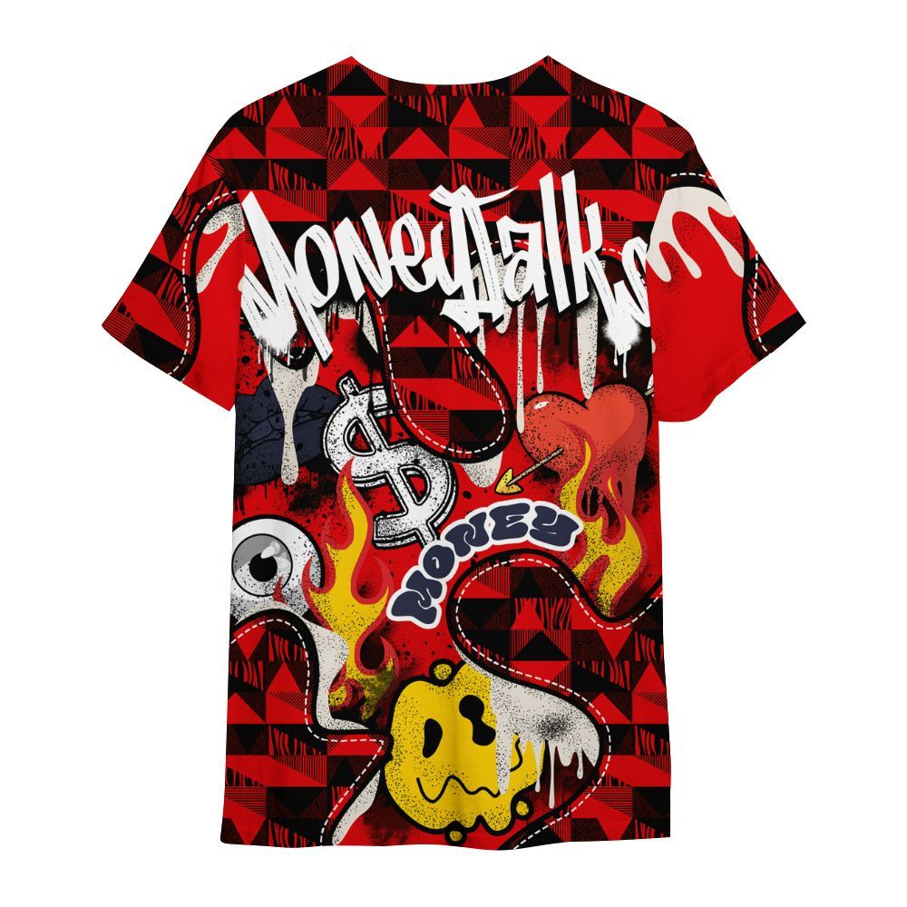 Shirt To Match Low OG Howard University 1s - 23 Smile Burning Heart All Over Print