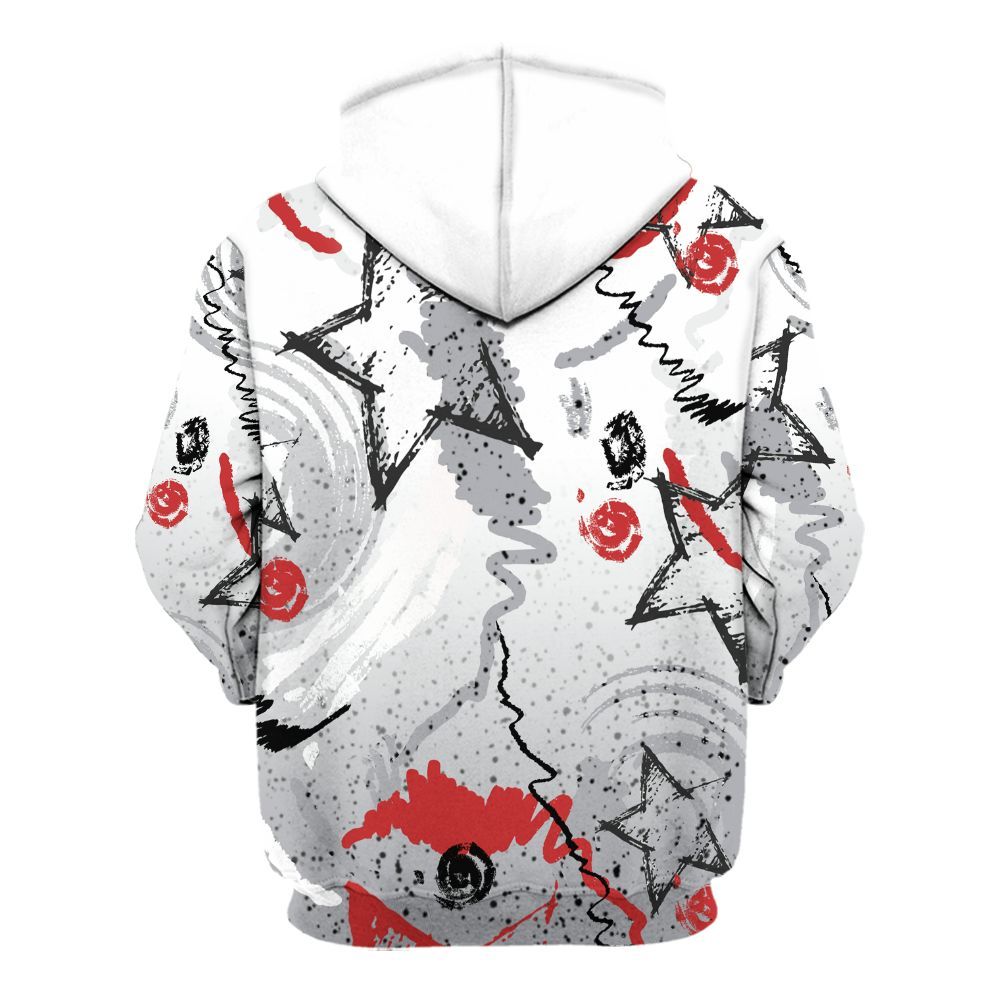 Hoodie To Match White Cement 4s - Grind Shine Later Drip All Over Print