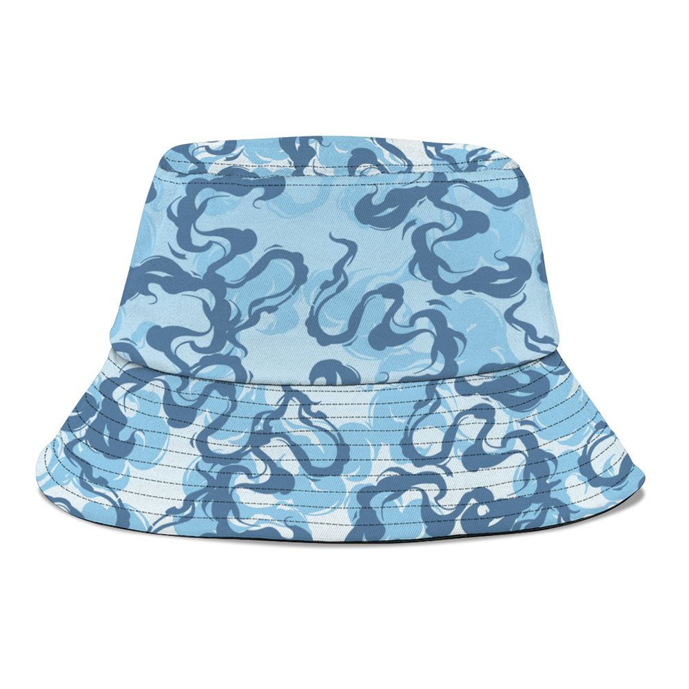 Bucket Hat To Match Legend Blue 11s - Color Smoke Graphic