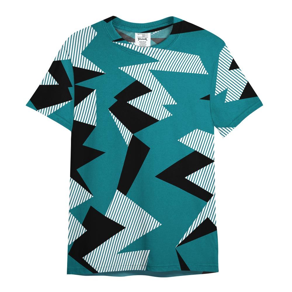 Shirt To Match Oxidized Green 4s - Geometric Camouflage Pattern Shirt Outfit