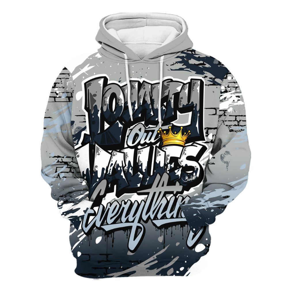 Hoodie To Match Retro Georgetown 6s - Values Of Loyalty Drip All Over Print