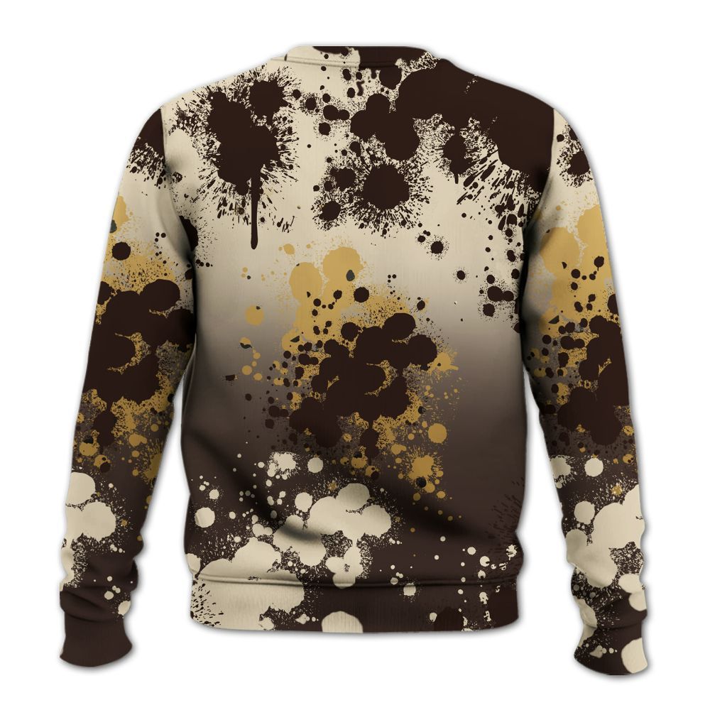 Sweatshirt To Match 2025 Retro Earth 5s - God Blessed Ink Drip All Over Print