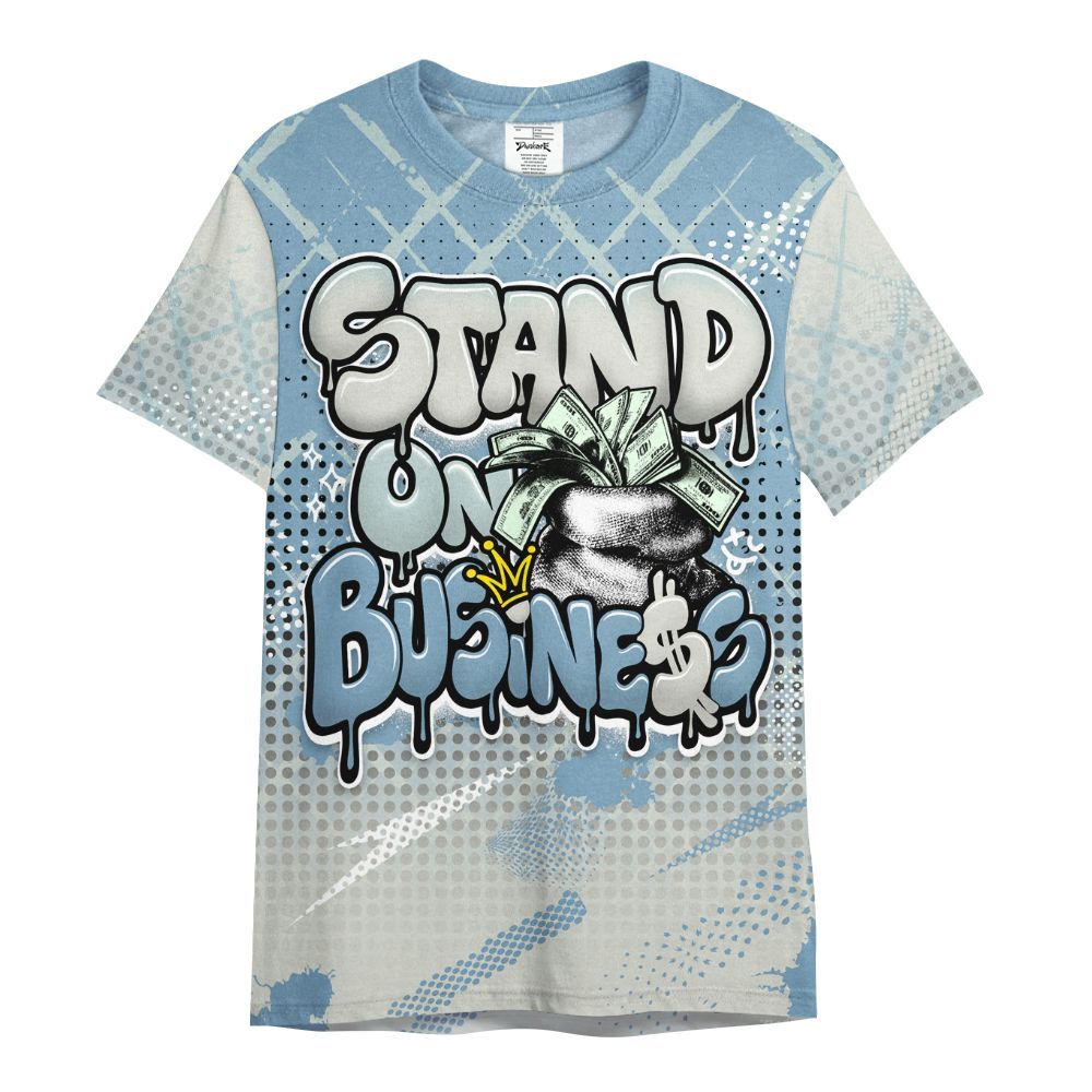 Shirt To Match Denim Worn Blue 2025 4s - Halftone Stand Business Dripping All Over Print