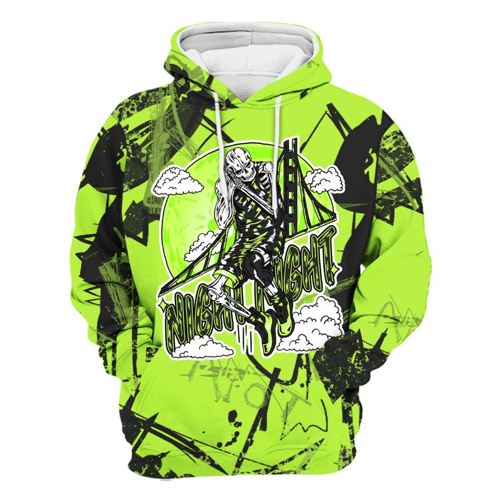 Hoodie To Match Air Force 1 Low Dance Volt - Seeya Skeleton Messyz All Over Print
