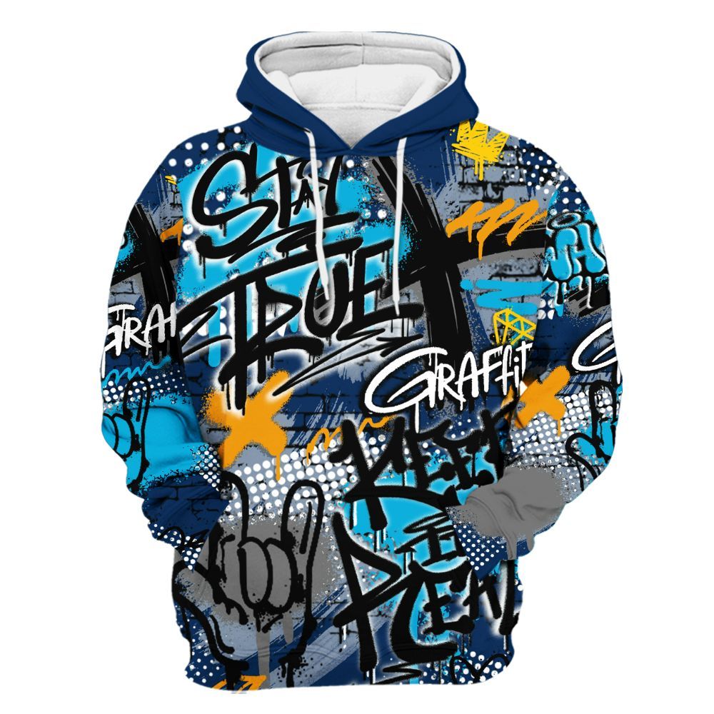 Hoodie To Match Dunk Low GS Electric Algae - True It Real Graffiti Streetwear All Over Print