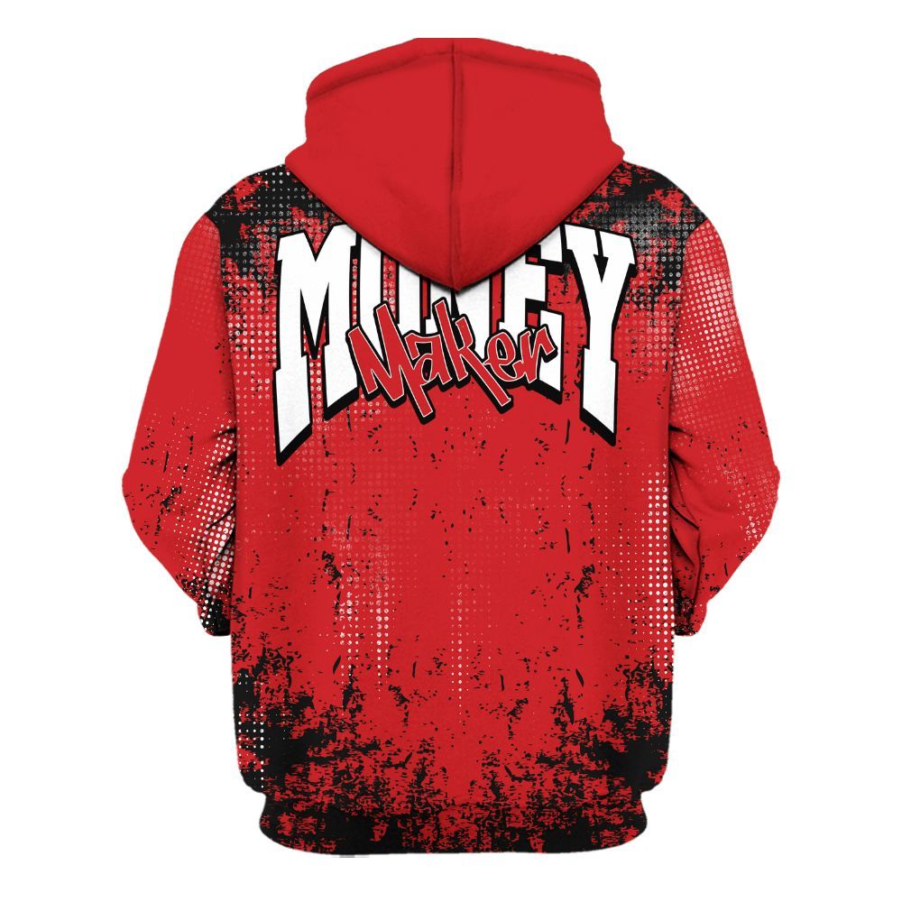 Hoodie To Match Bloodline 12s - Move In Silence Money Street Retro All Over Print