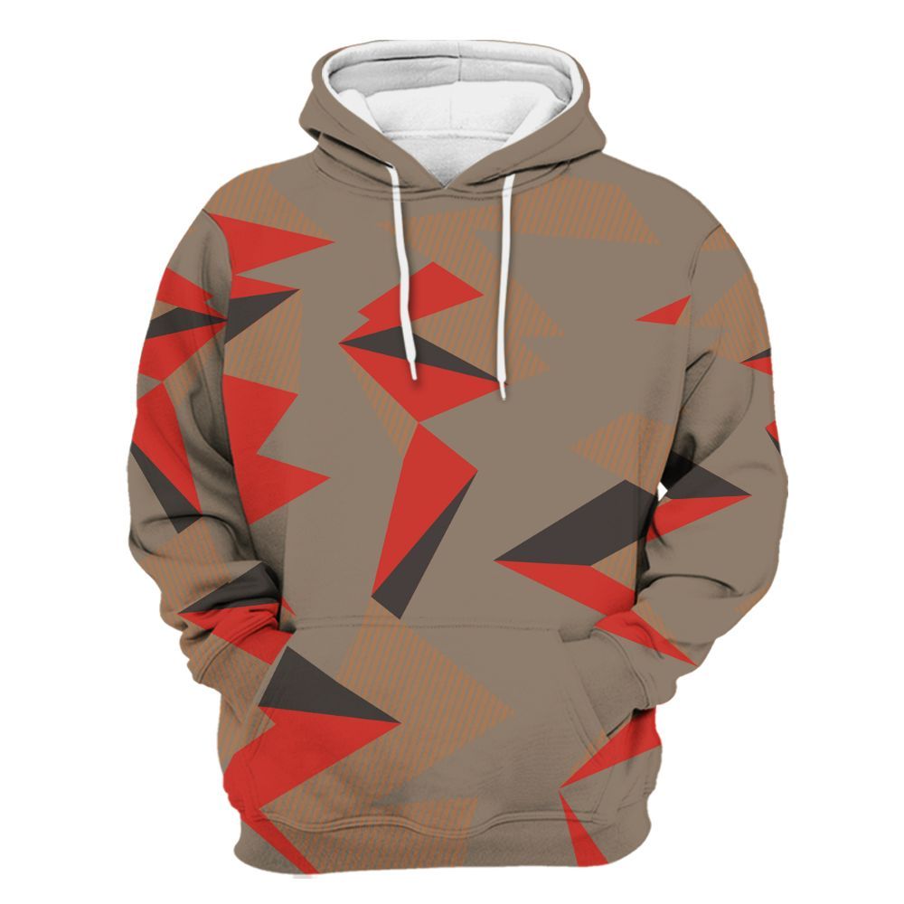 Hoodie To Match Air Max Rocky Distressed - Geometric Camouflage Pattern All Over Print