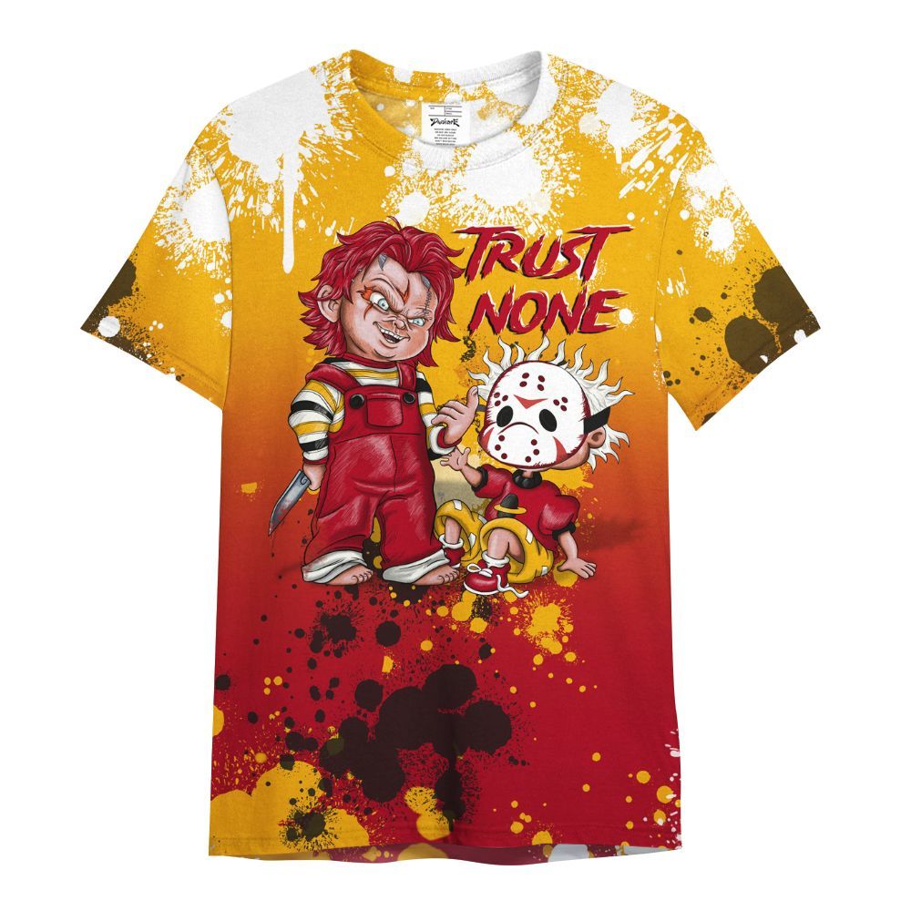 Shirt To Match Cardinal 7s - Trust No One Scary All Over Print