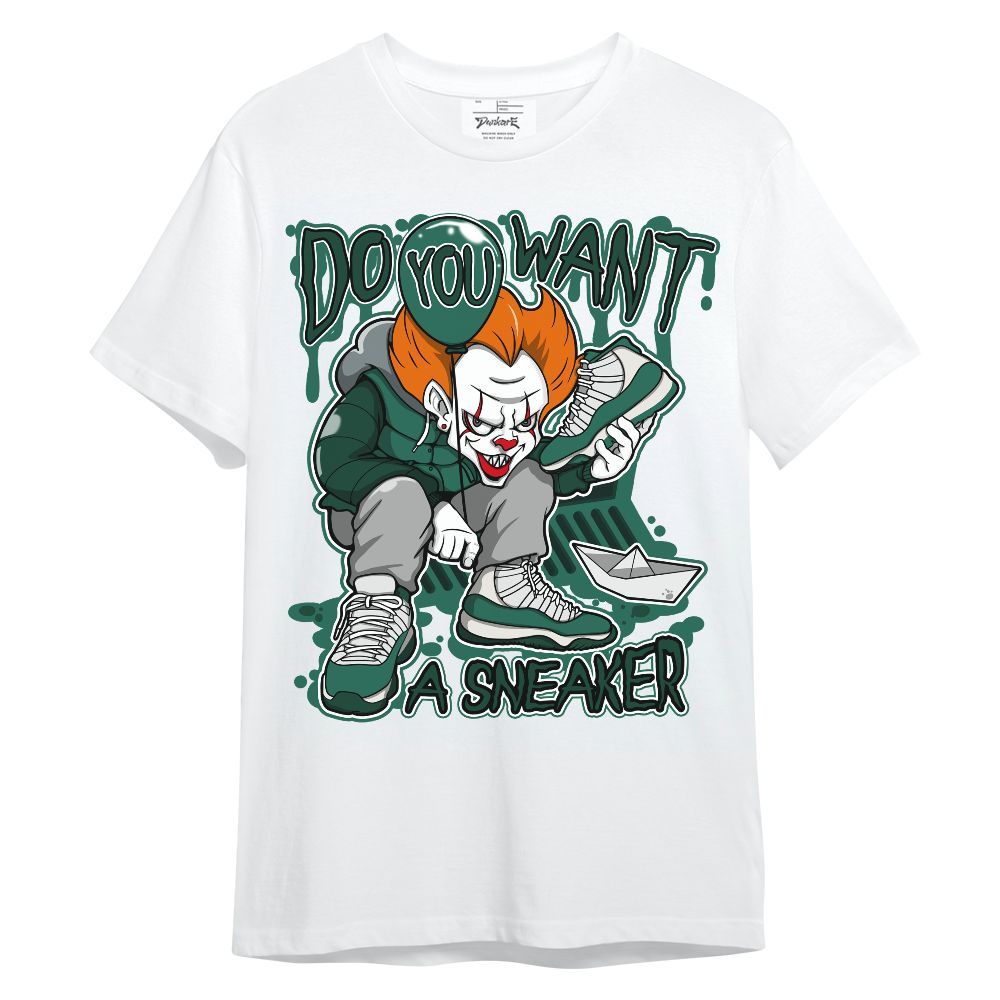 Shirt To Match Oxidized Green 4s - Clown Scary Sneakers Halloween Graphic Unisex Shirt