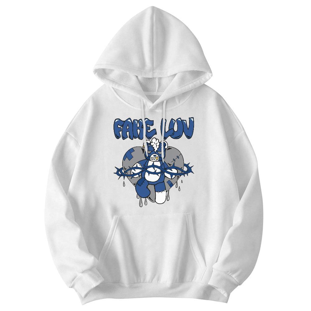 Sweatshirt To Match High OG True Blue 1s - False Romance Hugz Graphic