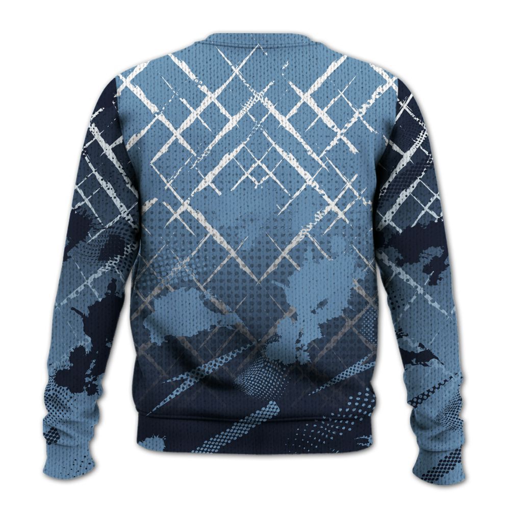 Knitted Sweater To Match High OG First In Flight 1s - Halftone Stand Business Dripping