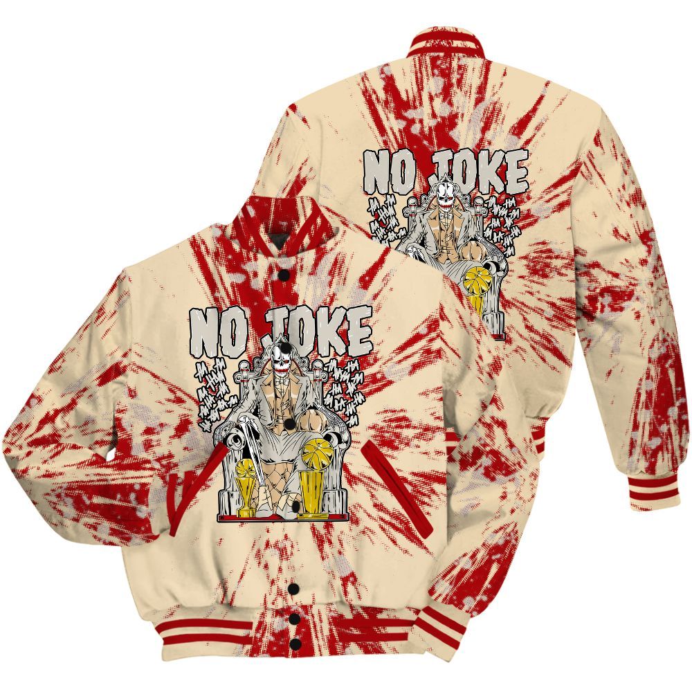 Varsity Jacket To Match Dunk Low Strawberry Waffle Shirt - Ain't Joke Skeleton Luxury All Over Print