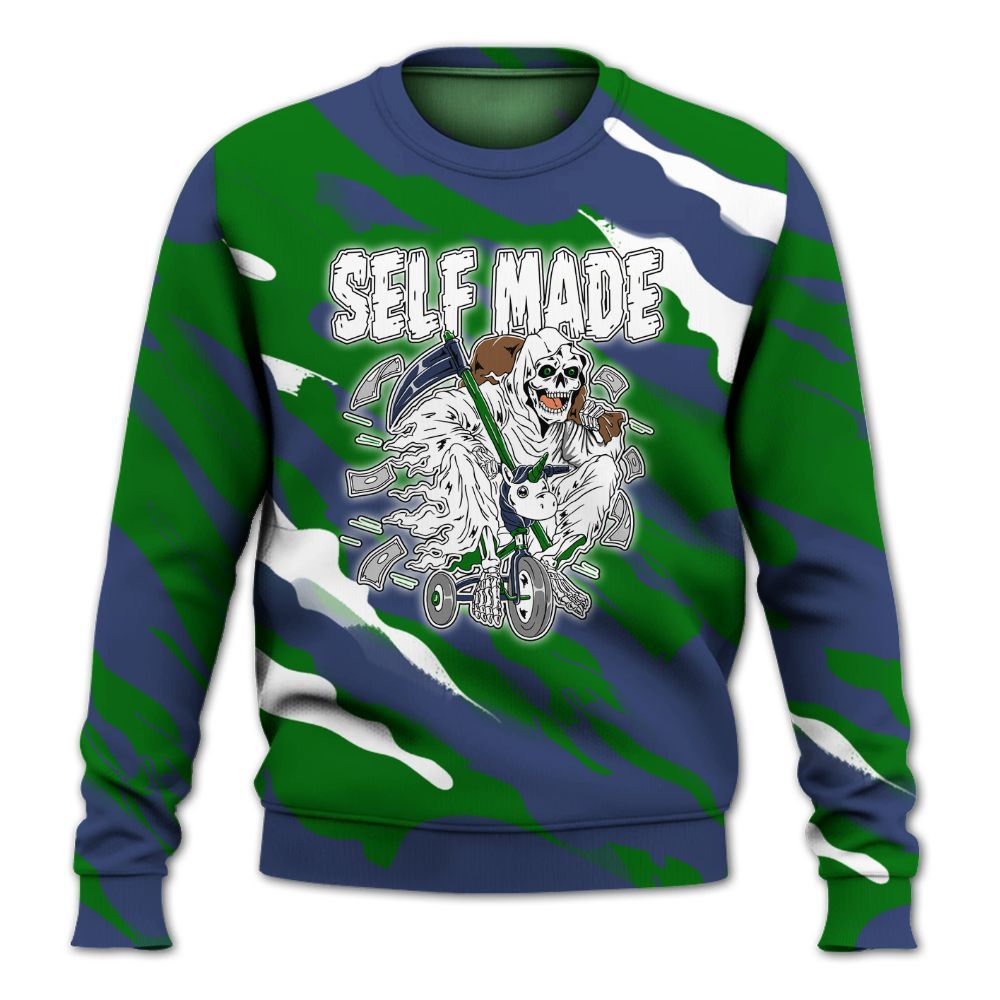 Sweatshirt To Match Midnight Navy 13s - Self Make Skeleton Colored All Over Print