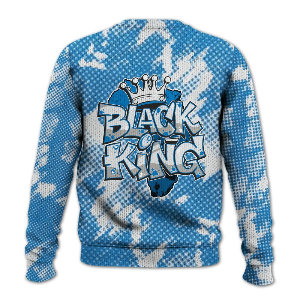Knitted Sweater To Match Industrial Blue 4s - B-King Shirt Unisex Oufit