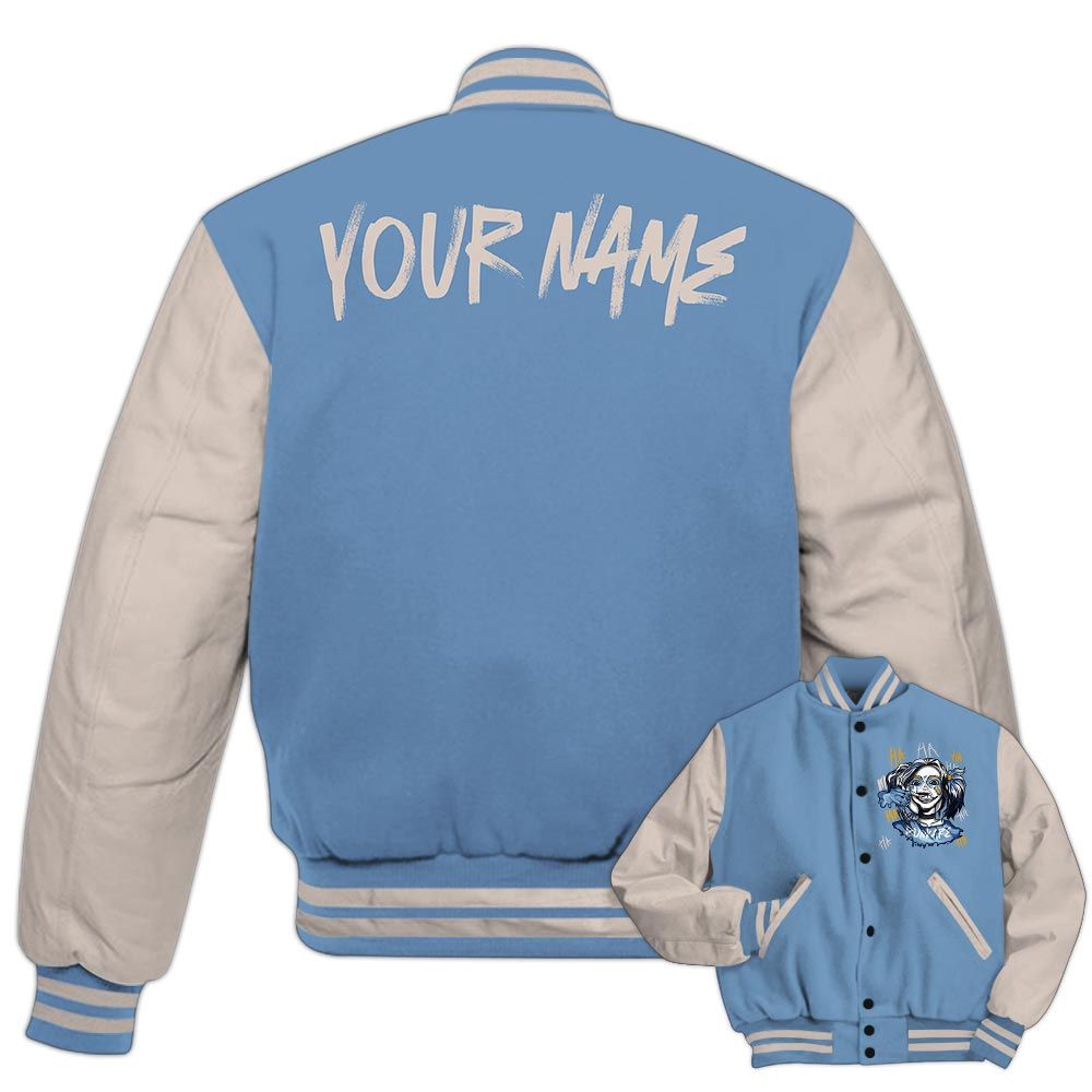 Varsity Jacket To Match High OG First In Flight 1s - Custom Name Bad Girl HAHA Varsity Jacket Outfit 1505 NCT