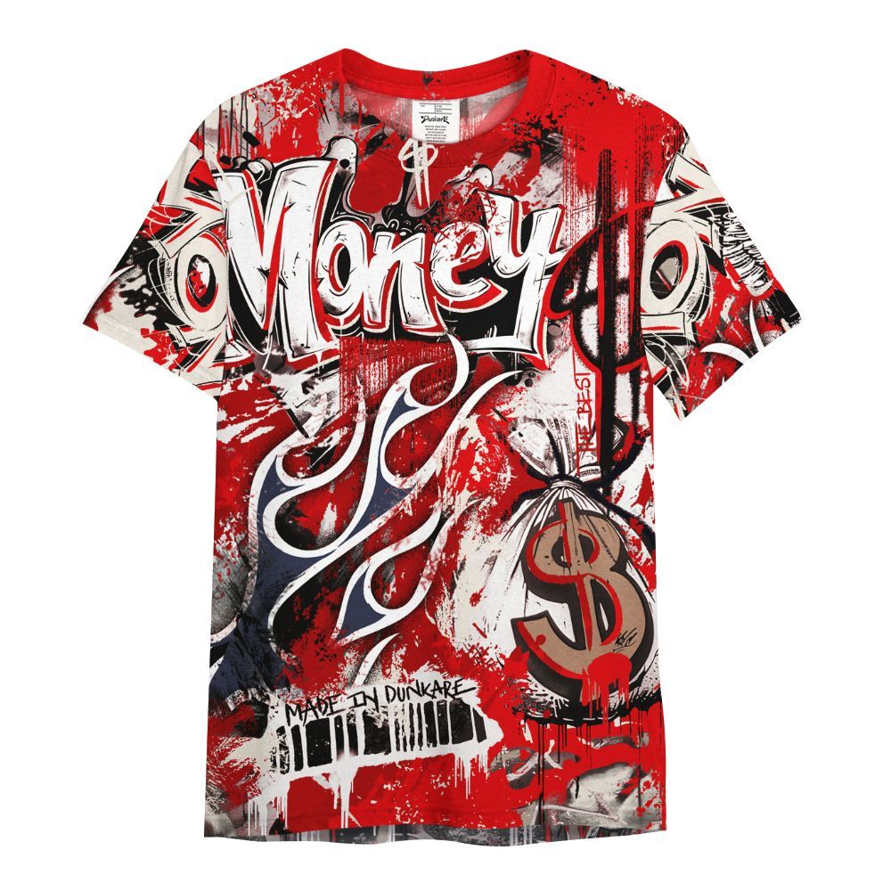 Shirt To Match Low OG Howard University 1s - The Best Money All Over Print