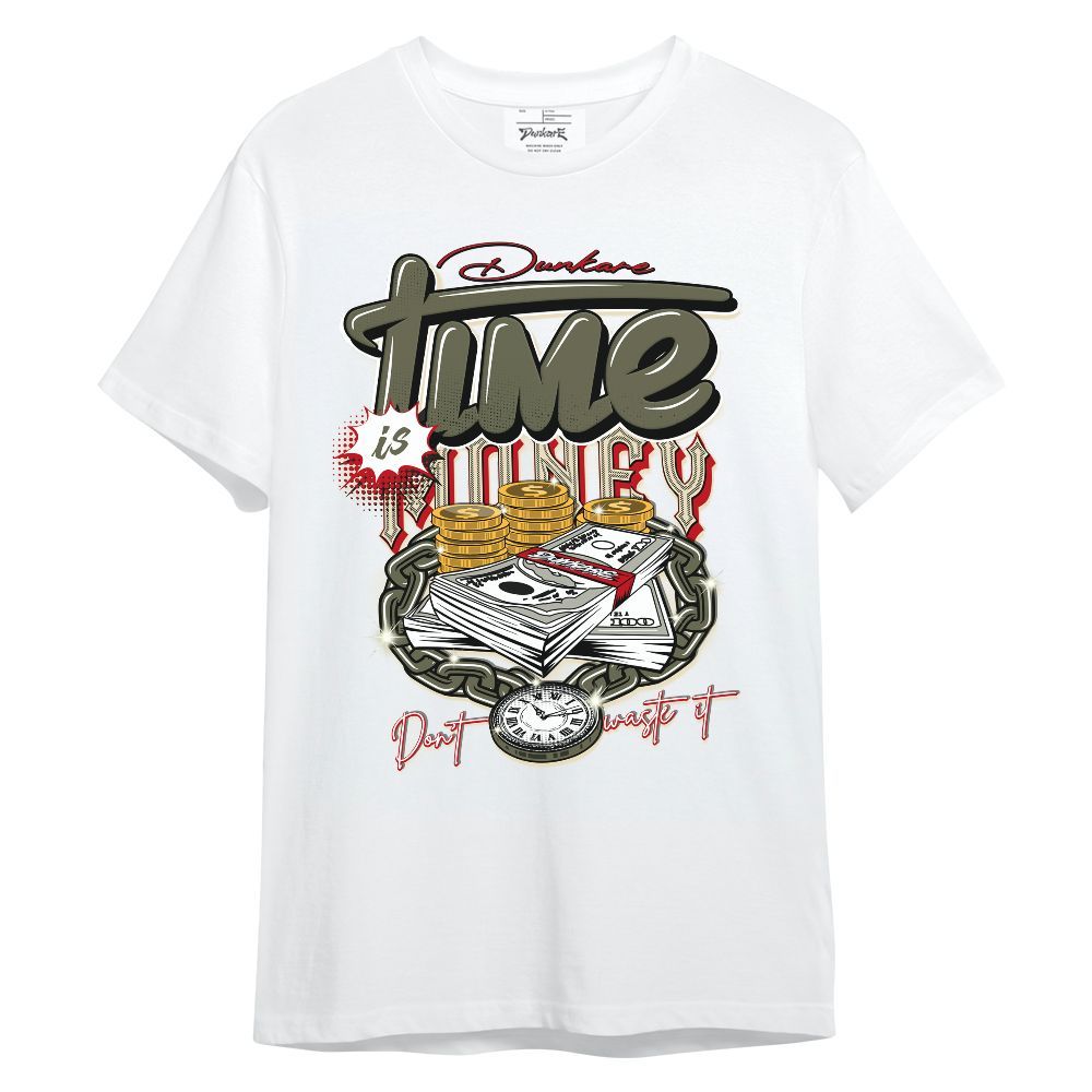 Shirt To Match Low OG Medium Olive 1s - Time Is Money Unisex Shirt