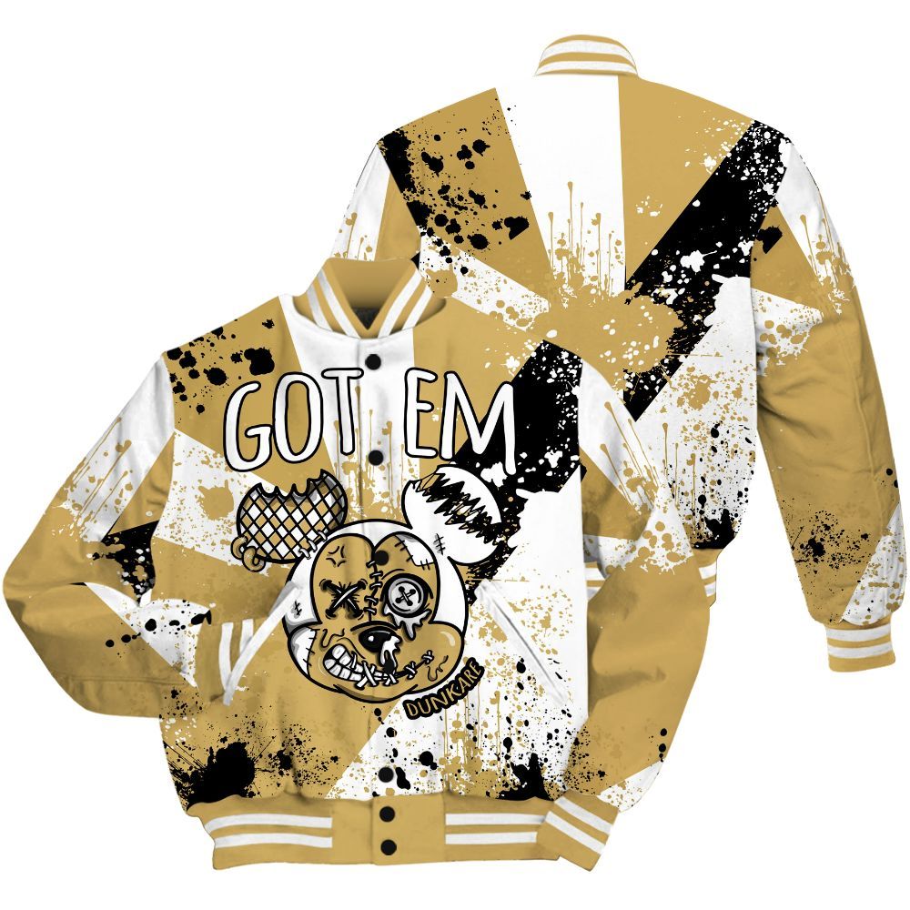 Varsity Jacket To Match Craft Paris 6s Shirt, Got Em Drip All Over Print