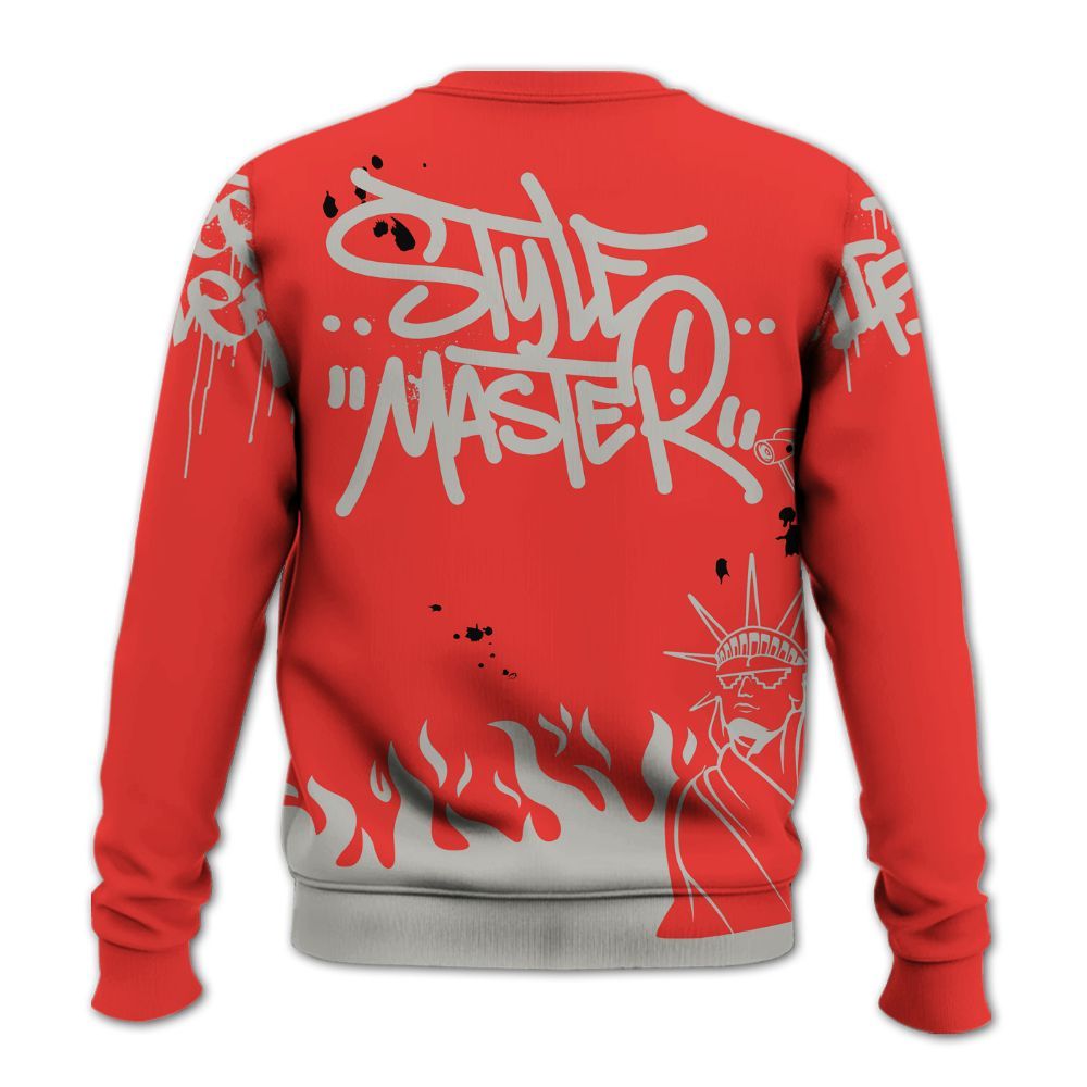 Sweatshirt To Match Vomero 5 Bright Crimson - Graphic Fck Around Find Out All Over Print