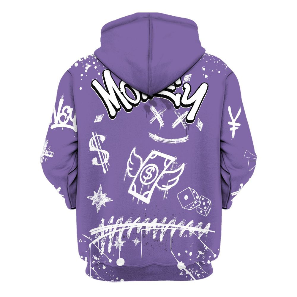 Hoodie To Match Dunk Low Black Raspberry - Everybody Paid In Full Crayon All Over Print