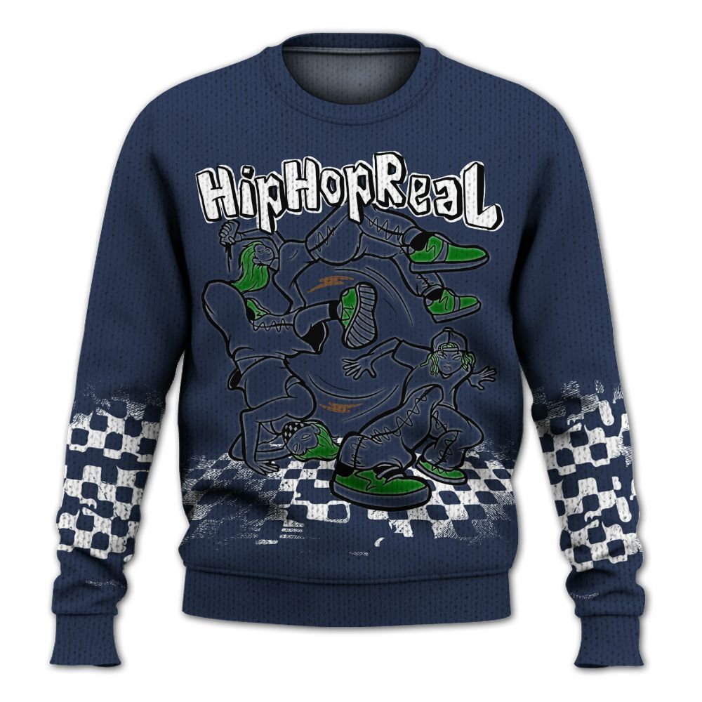 Knitted Sweater To Match Midnight Navy 13s - Feel Life Street Style