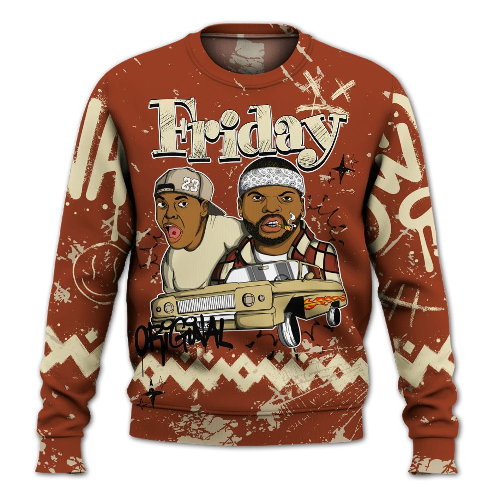 Sweatshirt To Match Retro Eastside Golf 12s - Friday Sneaker Crayon All Over Print