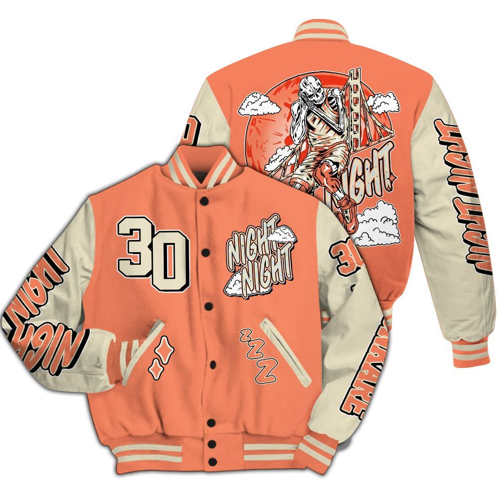 Varsity Jacket To Match DJ Khaled Crimson Bliss 5s - Seeya Skeleton All Over Print