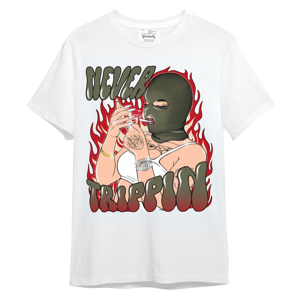 Shirt To Match Low OG Medium Olive 1s - Ne'er Trippin' Unique Unisex Shirt