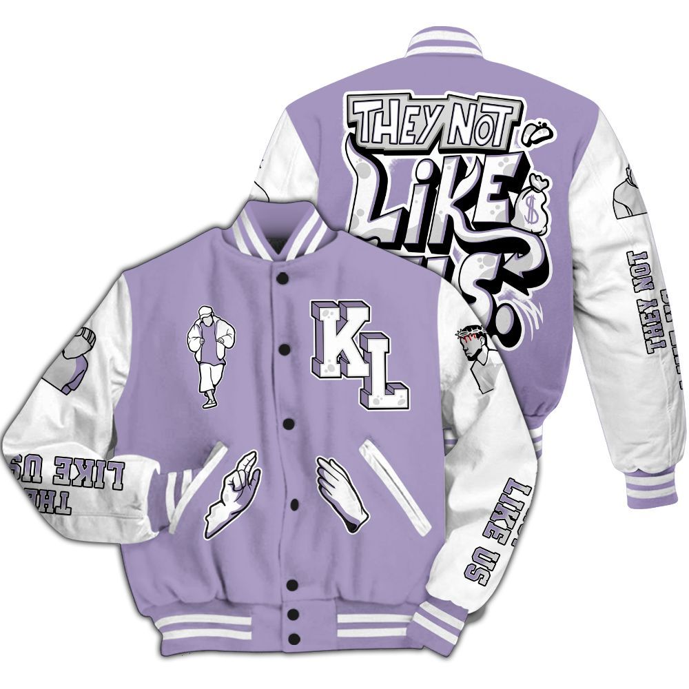 Varsity Jacket To Match Low Pure Violet 11s - Dislike Us Graphic All Over Print