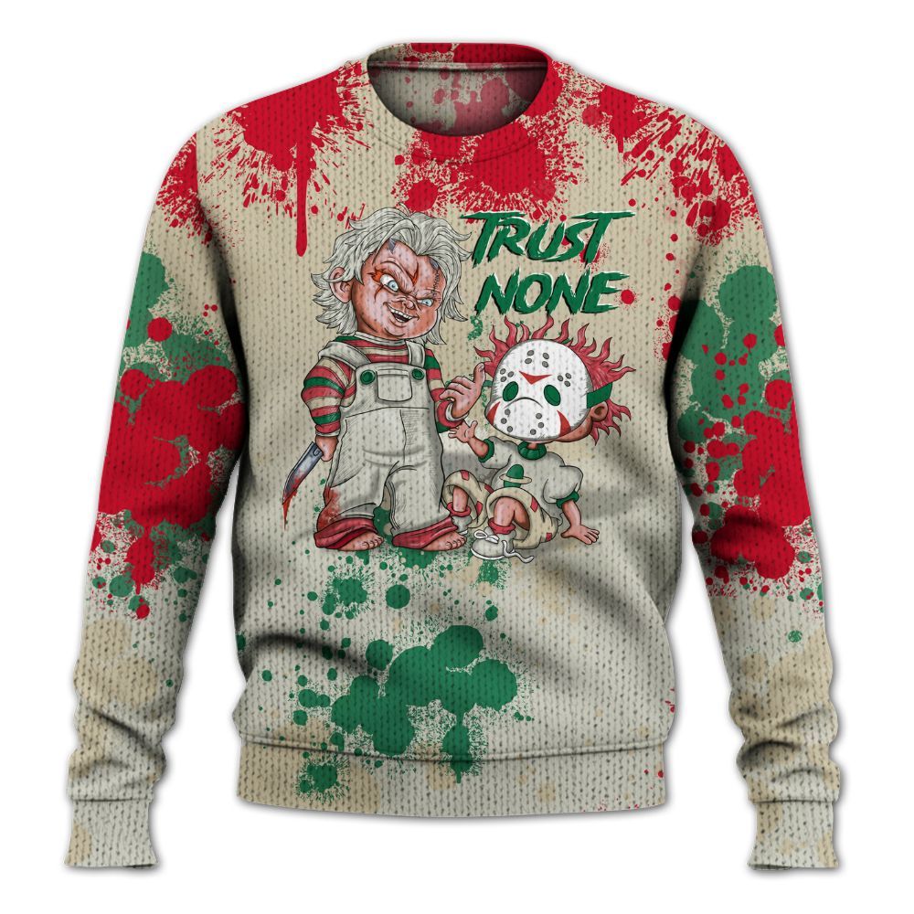 Knitted Sweater To Match El Grito 5s - Trust No One Scary