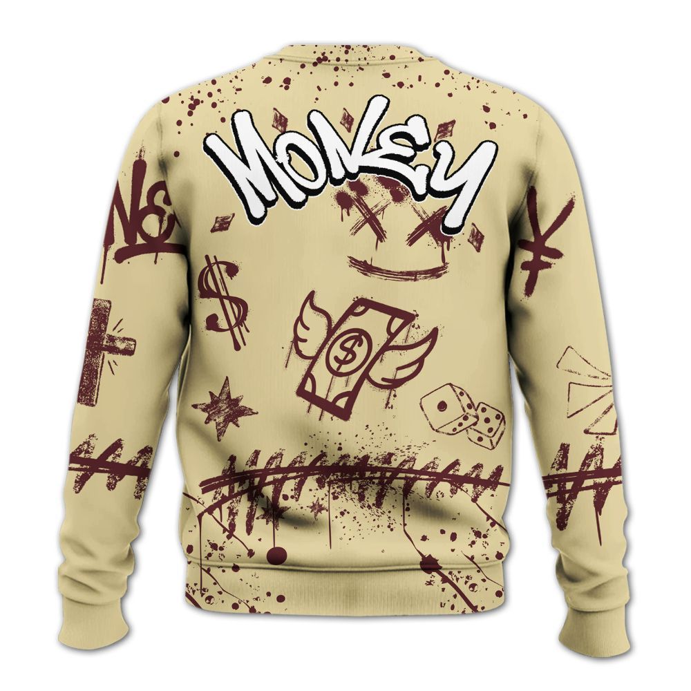 Sweatshirt To Match Women Phantom 12s - Everybody Paid In Full Crayon All Over Print