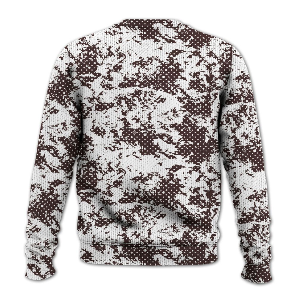 Knitted Sweater To Match Burgundy Crush 3s - Show Me The Money Retro