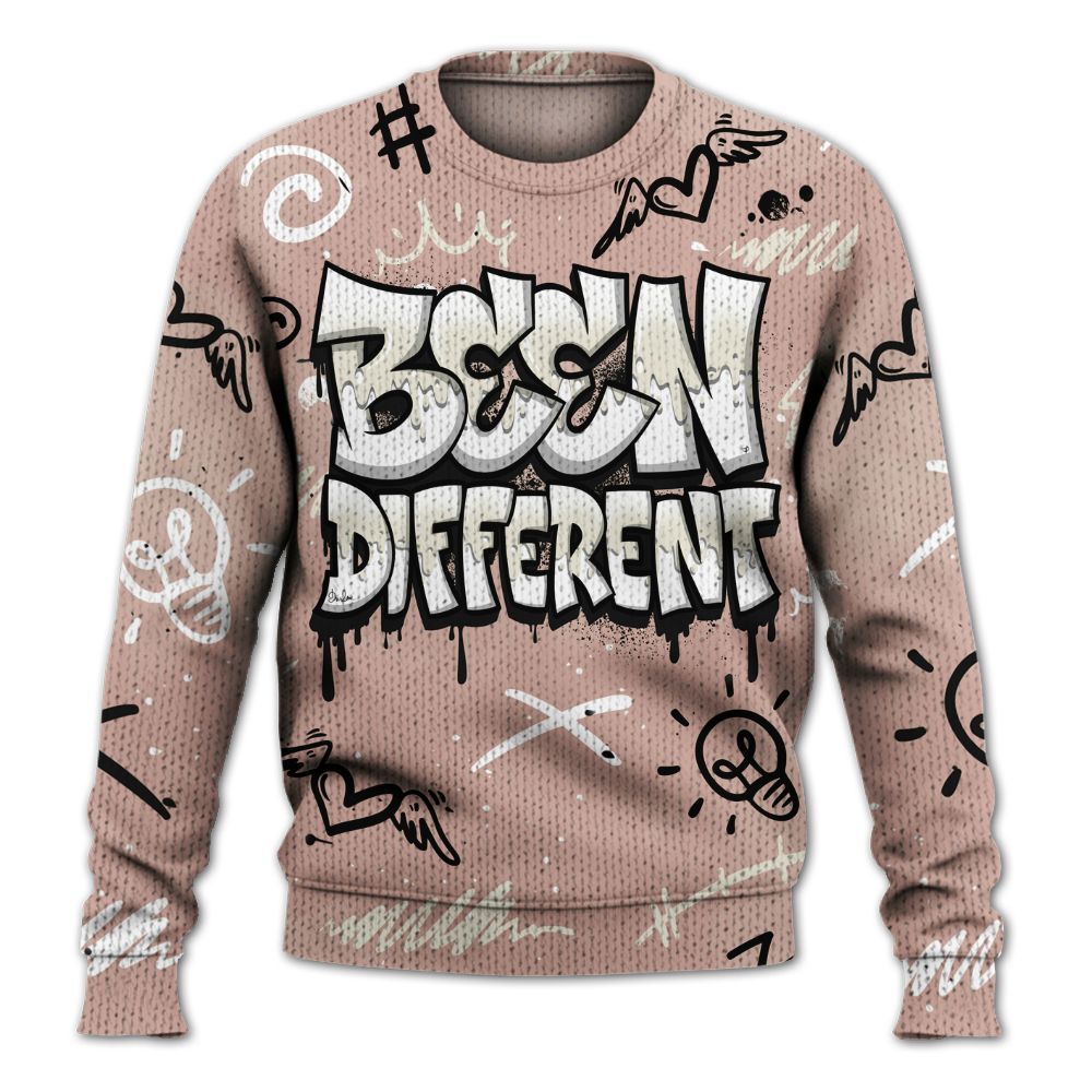 Knitted Sweater To Match Air Force Low 1 Arctic Orange - Drip Been Di2ferent