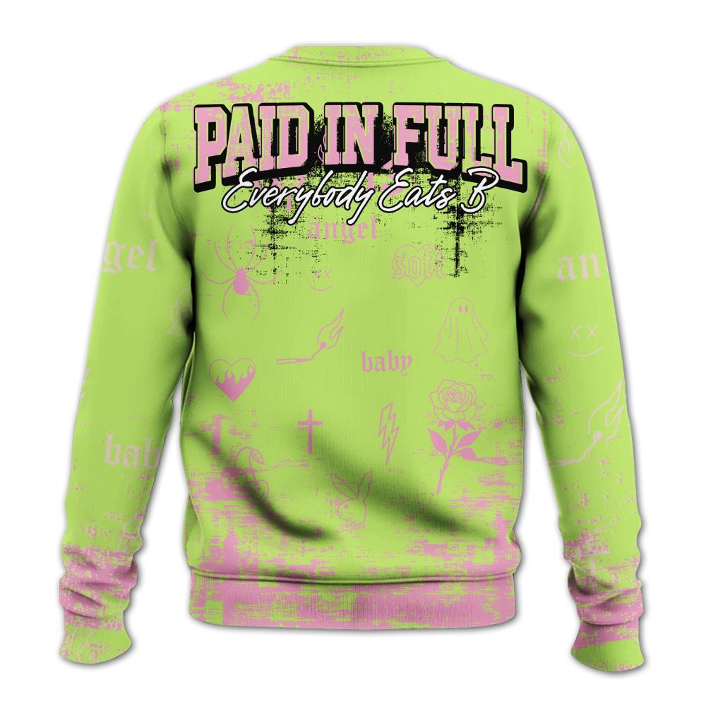 Sweatshirt To Match Jack Black Night Silver - Paid In Full Money Street Graphic All Over Print