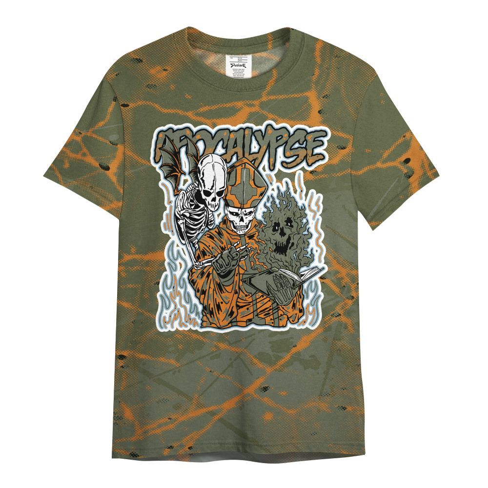 Shirt To Match Olive 5s - Apocalypse Skeleton Profound All Over Print