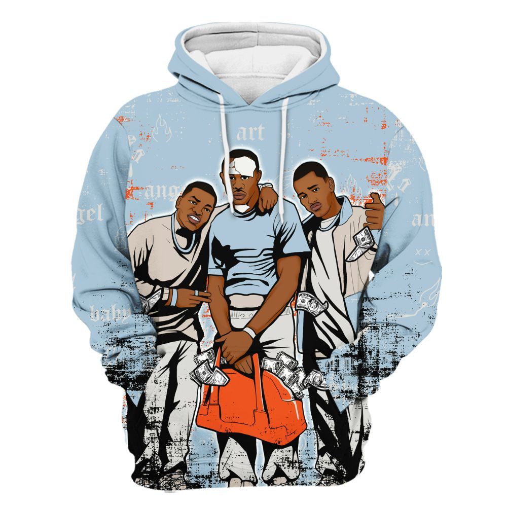 Hoodie To Match High OG Alaska 1s - Paid In Full Money All Over Print