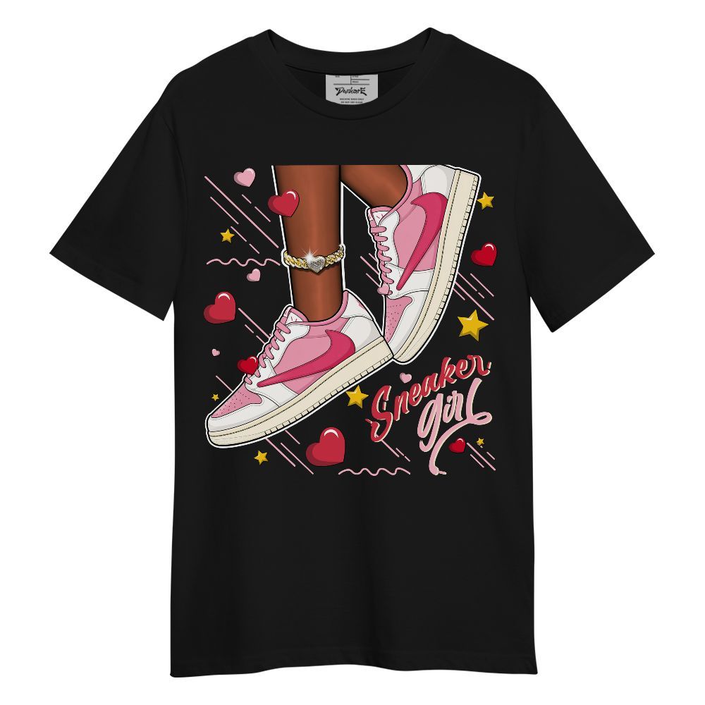 Shirt To Match Low OG Tropical Pink 1s - SNEAKER Girl Heart Flying Graphic
