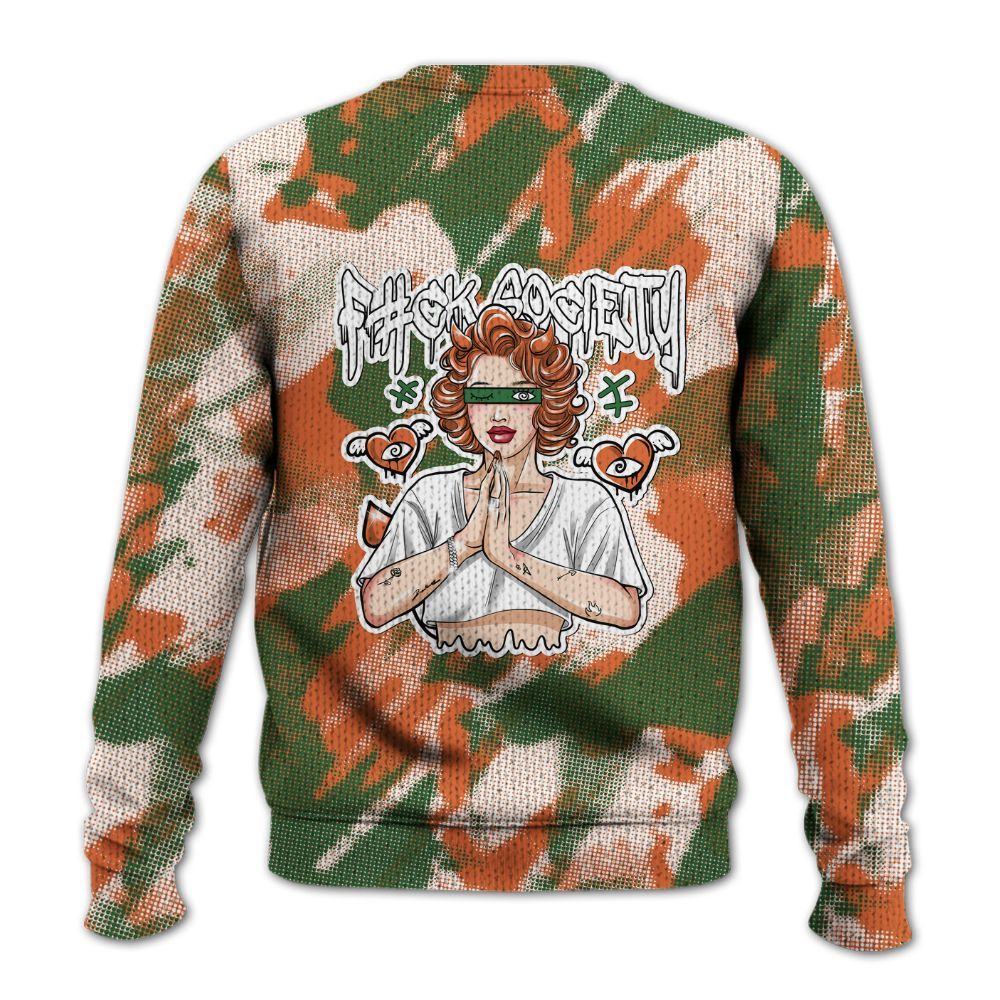 Knitted Sweater To Match Low Miami 5s - F#ck Xociety Halftone