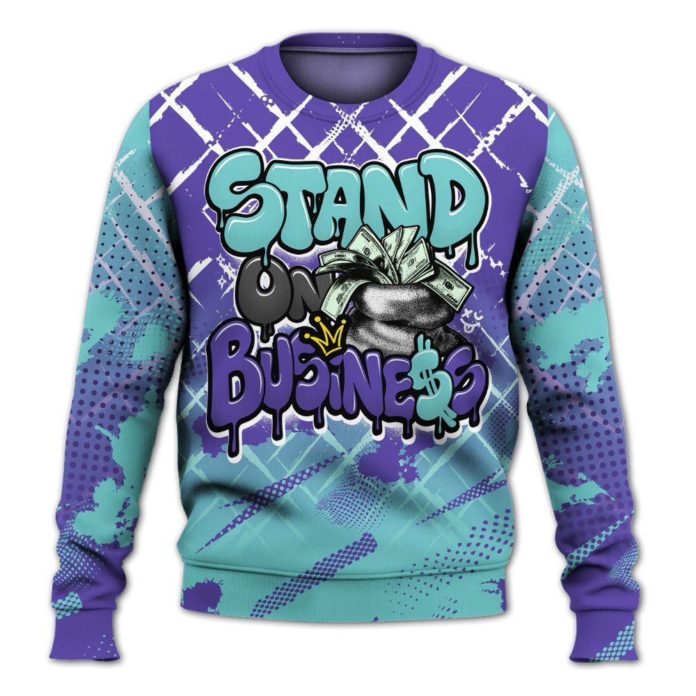 Sweatshirt To Match Low Hornets 1s - Halftone Stand Business Dripping All Over Print