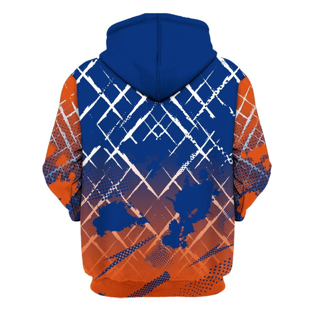 Hoodie To Match Mid Knicks 1s - Halftone Stand Business Dripping All Over Print