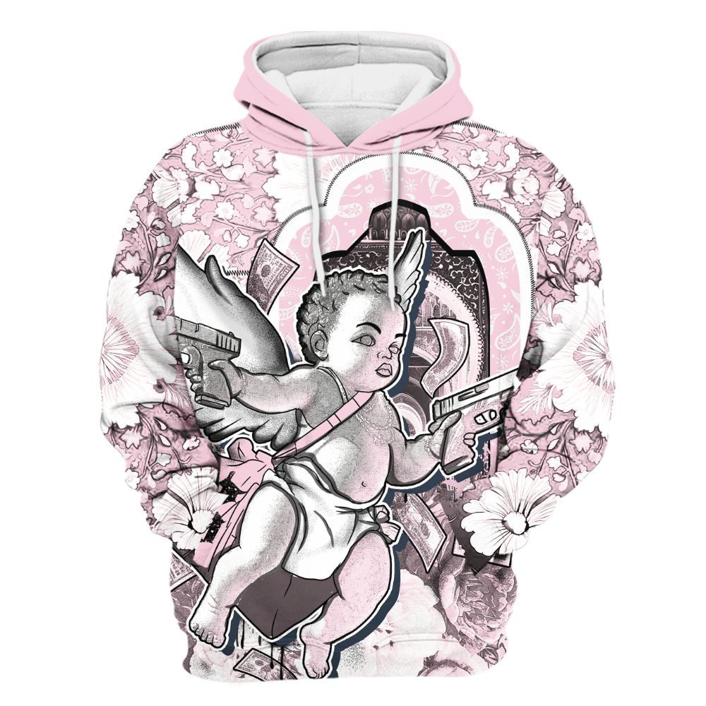 Hoodie To Match Orchid 4s - Angel Money Bag All Over Print