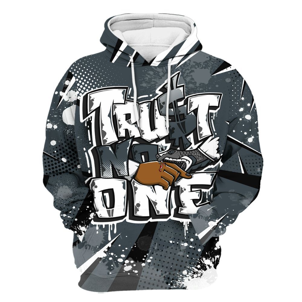 Hoodie To Match Air Max Sunder Gore Tex Black - Poly Trust No One Dripping All Over Print