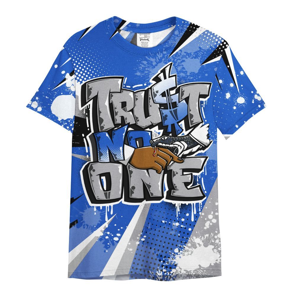 Shirt To Match Retro Stealth 5s - Poly Trust No One Dripping All Over Print