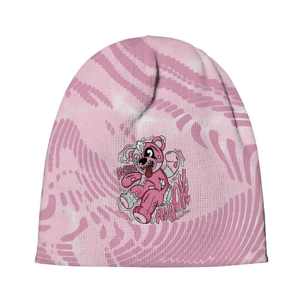 Beanie Hat To Match Orchid 4s - Havok Bear Graphic