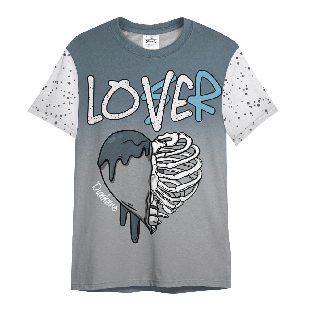 Shirt To Match Retro Light Graphite Wolf Grey 5s - Loser Lover Dripping All Over Print