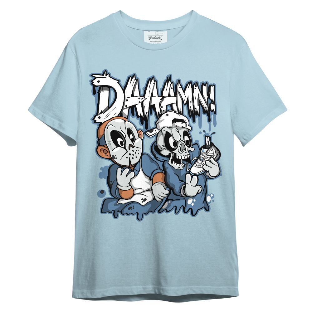 Shirt To Match Legend Blue 11s - Damn Shoe Graphic