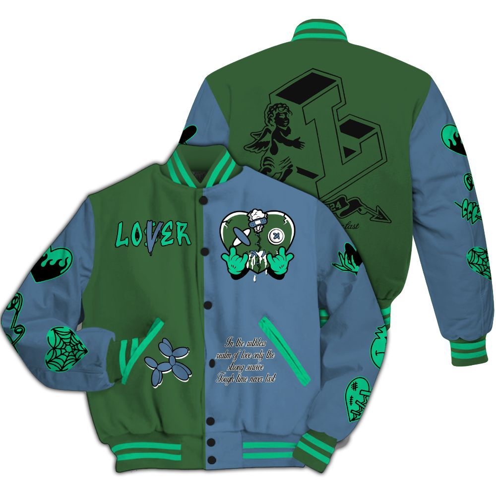 Varsity Jacket To Match Foamposite Pro Pine Green 2025 - Loser Lover Heartbreak All Over Print